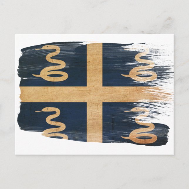 Martinique Flagga Postcards Vykort (Framsida)