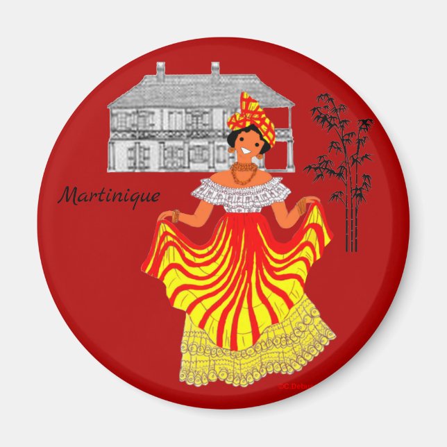Martinique, Frankrike Magnet (Framsidan)