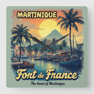 MARTINIQUE FYRKANTIG KLOCKA