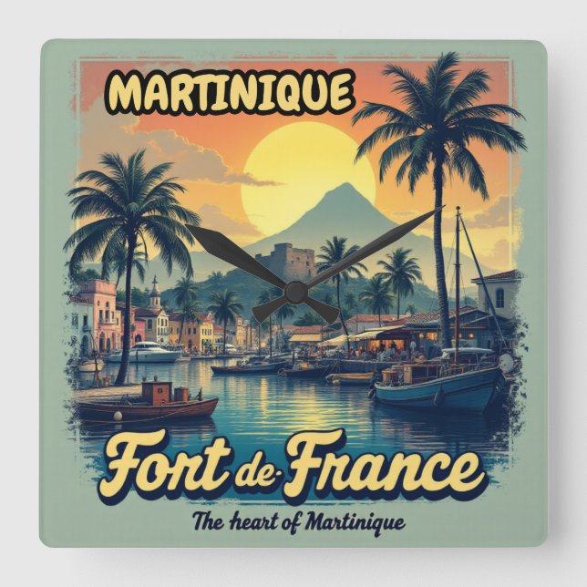 MARTINIQUE FYRKANTIG KLOCKA (Framsida)