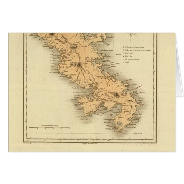 Martinique Hälsningskort (Framsidan Horizontal)