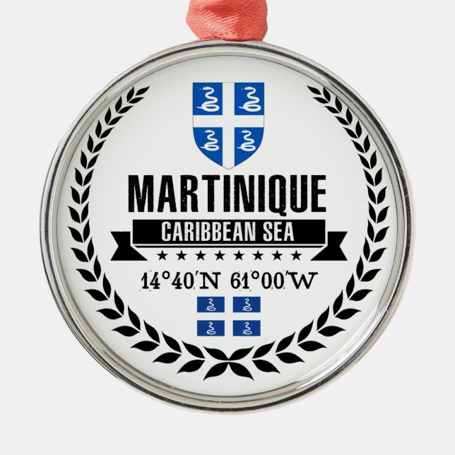 Martinique Julgransprydnad Metall (Framsidan)