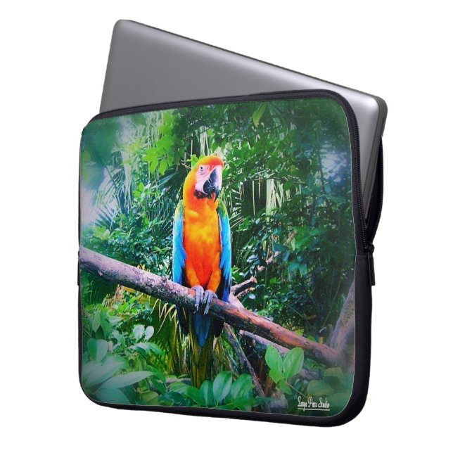 Martinique Macaw Laptop Sleeve (Framsidan Vänster)