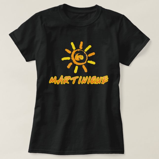 Martinique smart gult och orange t shirt (Design framsida)