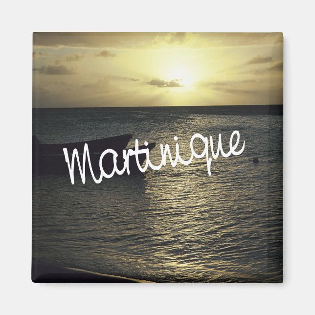 Martinique Travel Photo Souvenir Fridge Magnets Magnet (Framsidan)