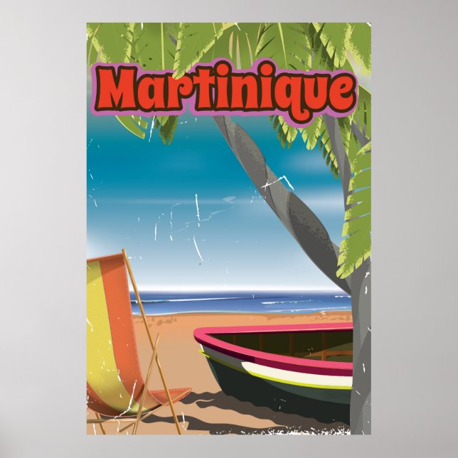 Martinique Vintage resor poster (Framsidan)