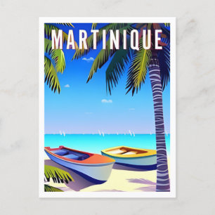 Martinique Vintage semesterstrand Vykort