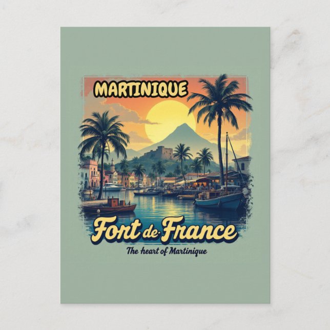 MARTINIQUE VYKORT (Framsida)