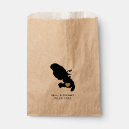 Martinique Wedding Favor Treat Sacks, Karta Gift B