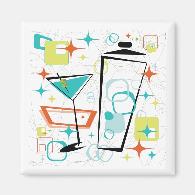 Martinis A Go-Go Magnet (Framsidan)