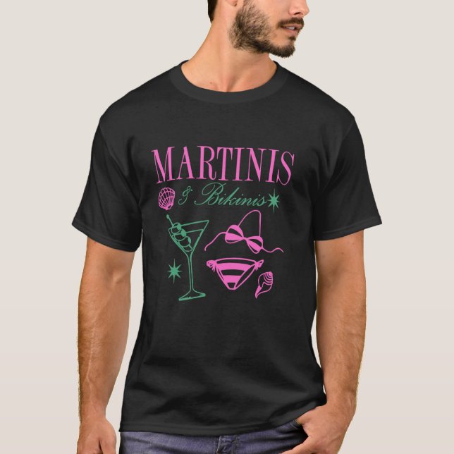 Martinis & Bikinis Kläder T Shirt (Framsida)