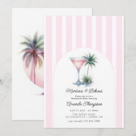 Martinis & Bikinis Tropisk Möhippa Inbjudningar
