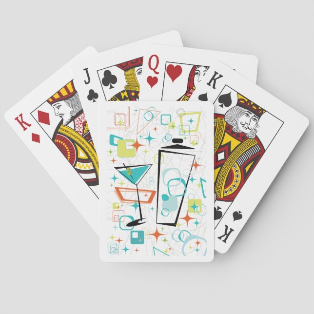 Martinis enGå som leker kort Spel Kort (Baksidan)