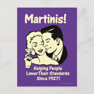 Martinis: Hjälper lägre standarder Vykort