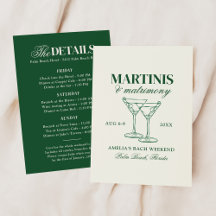 Martinis & Matrimony Bachelorette Helg