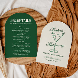 Martinis & Matrimony Bachelorette Helg Invita I Inbjudningar