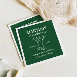 Martinis & Matrimony Bachelorette Helg Pappersservett