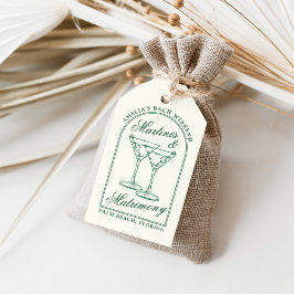 Martinis & Matrimony Bachelorette Helg Presentetikett
