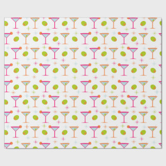 Martinis och Olives Wrapping Papprare Presentpapper