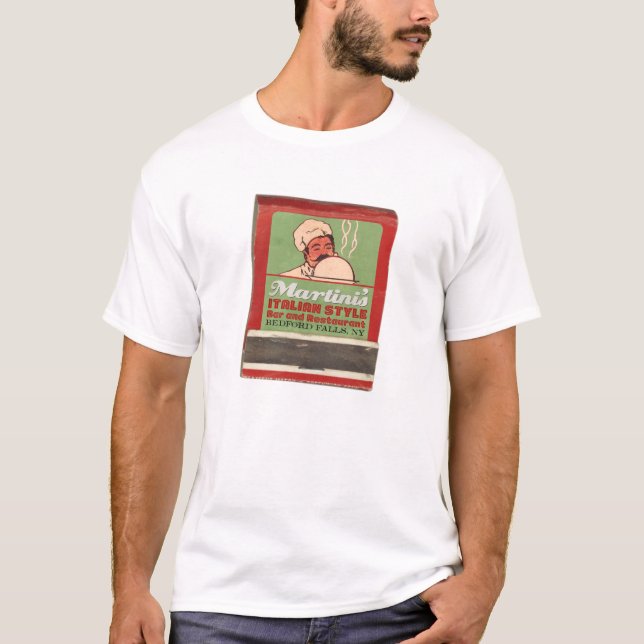Martinis restaurangT-tröja Tee Shirt (Framsida)