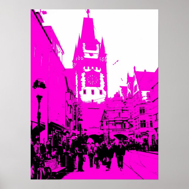 martinstor freiburg pink poster (Framsidan)