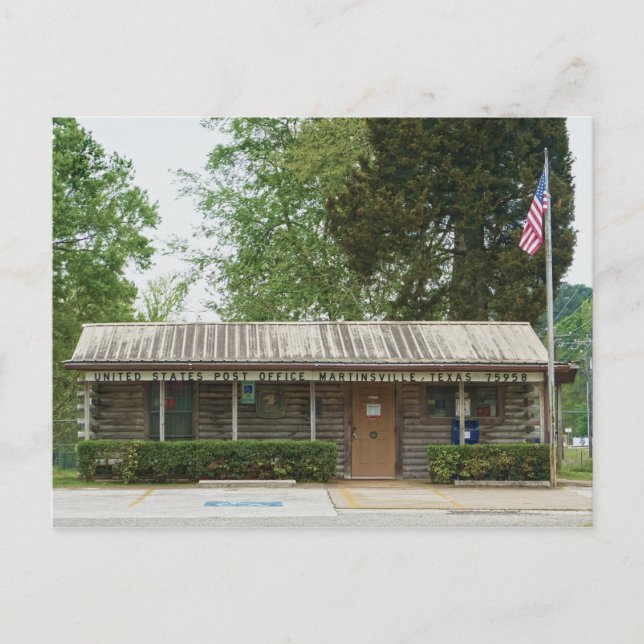 Martinsville, Texas, postkontor Vykort (Framsida)