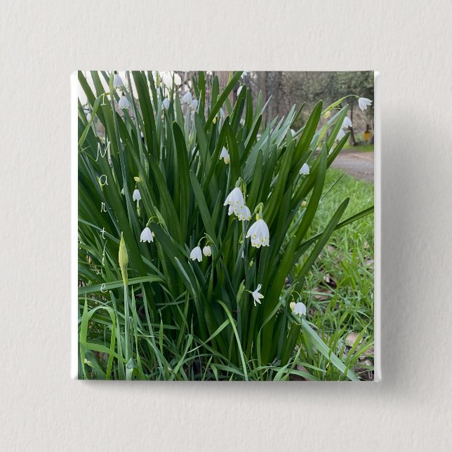 Mărțișor - Ghiocei Button Knapp (Framsida)