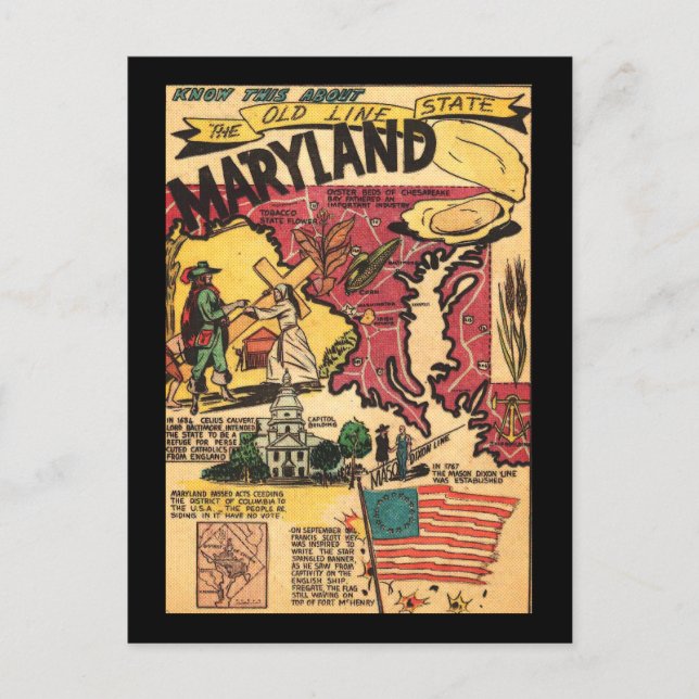 Martland den gamla linjestaten vykort (Framsida)