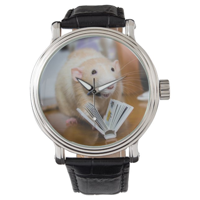 Marty Mouse I Kärlek ska läsa Armbandsur (Framsida)