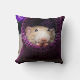 Marty Mouse Lila Sock Pillow Kudde