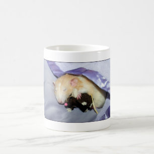 Marty Mouse sover med Ratteddy Mugg