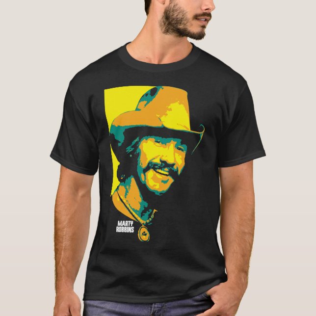 Marty Robbins. Martin David Robinson. Amerikansk s T Shirt (Framsida)