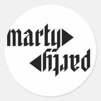 MartyParty Stickers Runt Klistermärke