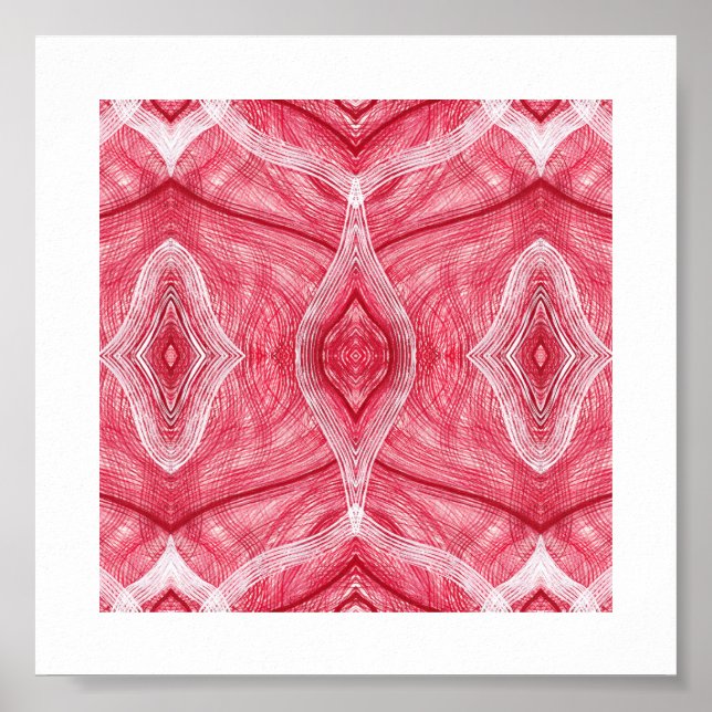 Martyrdom Abstract Light Red Watercolor Art Poster (Framsidan)