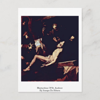 Martyrdom av St. Andrew av Jusepe de Ribera Vykort