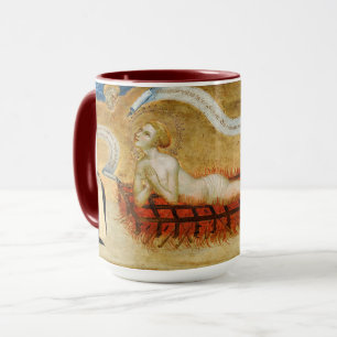 Martyrdom of St. Lawrence, med två nuns (M 022) Mugg