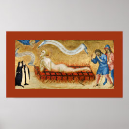 Martyrdom of St. Lawrence, med två nuns (M 022) Poster