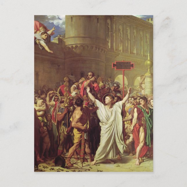 Martyrdom of St. Symphorien, 1834 Vykort (Framsida)