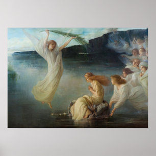 Martyrdom Saint Christina av Vicente Palmaroli Poster
