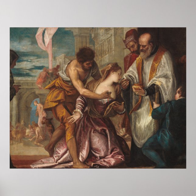 Martyrdom Saint Lucy - Veronese Fine Art Poster (Framsidan)