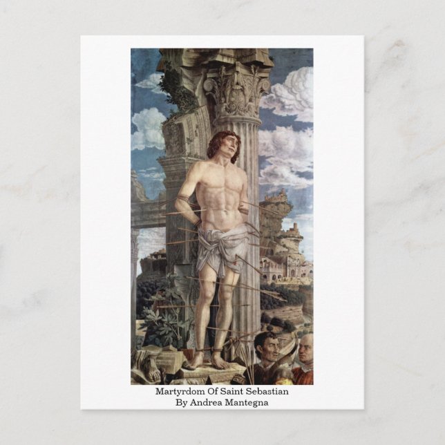 Martyrdom Saint Sebastian av Andrea Mantegna Vykort (Framsida)