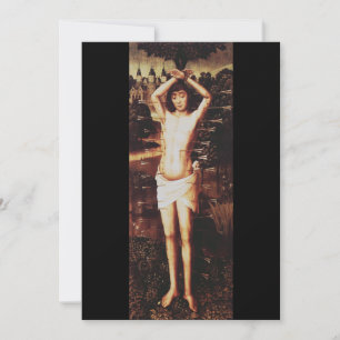 Martyrdom Saint Sebastian Julkort