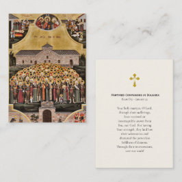 Martyred Suppleanters (Bulgarien) Prayer Card Placeringskort