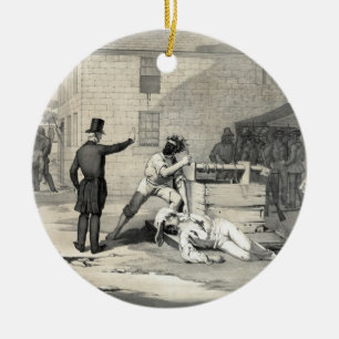 Martyrskap av den Joseph & Hiram smeden i den Julgransprydnad Keramik