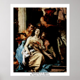 Martyrskap av St. Agatha Poster