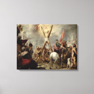 Martyrskapet av St Andrew, 1675-82 (olja på canva Canvastryck