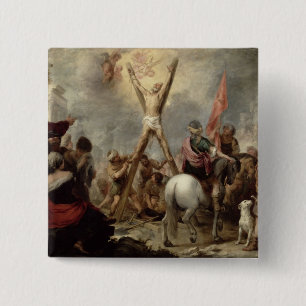 Martyrskapet av St Andrew, 1675-82 (olja på canva Knapp