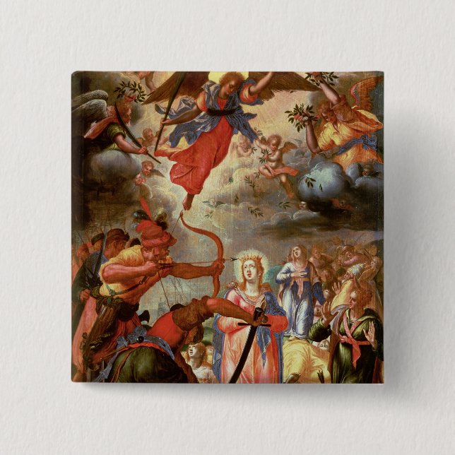 Martyrskapet av St Ursula, 17th århundrade för Knapp (Framsida)