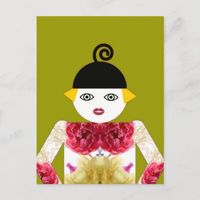 Martzkin Blooming Postcard © 2012 M. Martz Vykort (Framsida)