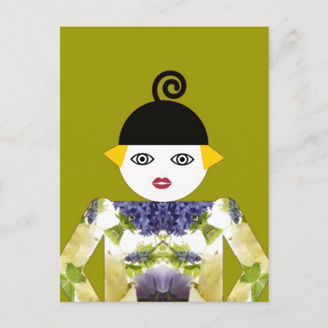 Martzkin Blooming Postcard © 2012 M. Martz Vykort (Framsida)